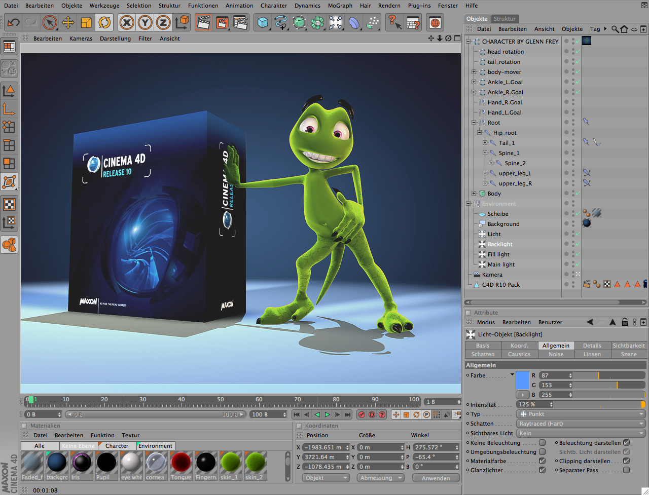 CINEMA 4D versteht sich mit After Effects CS3