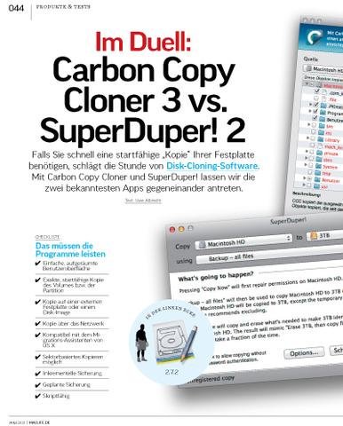 carbon copy cloner vs superduper