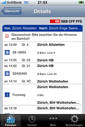 SBB Online-Fahrplan - App - Test | Mac Life