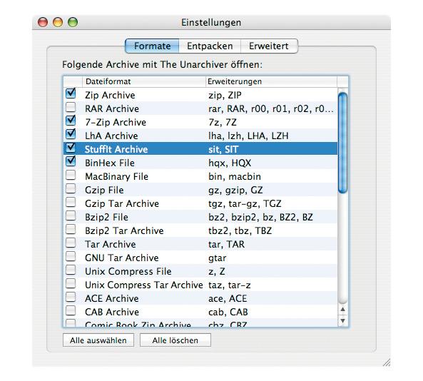 the unarchiver mac anleitung