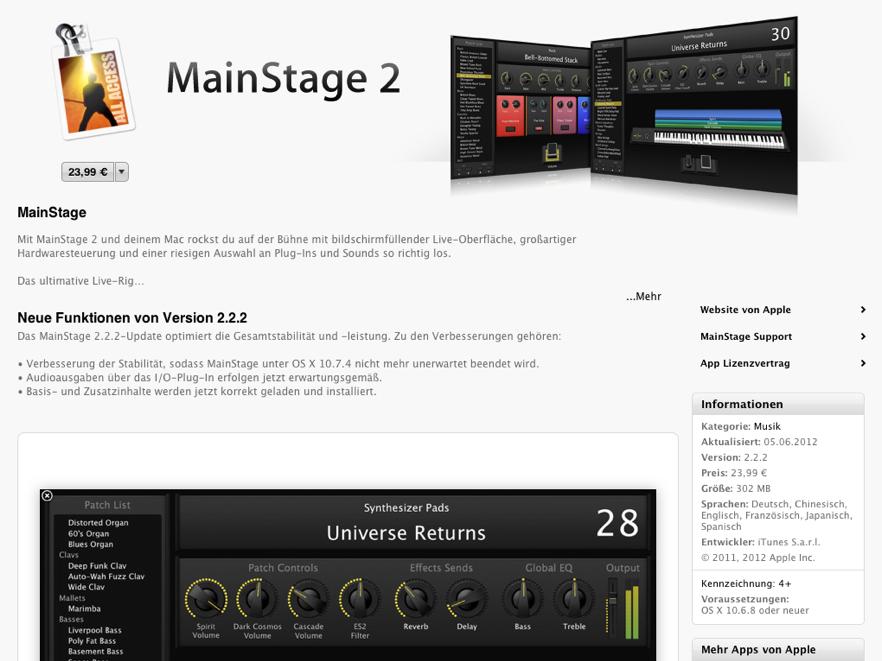 MainStage 3 download the new version for iphone