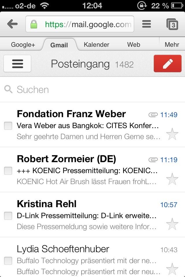 google mail app for iphone