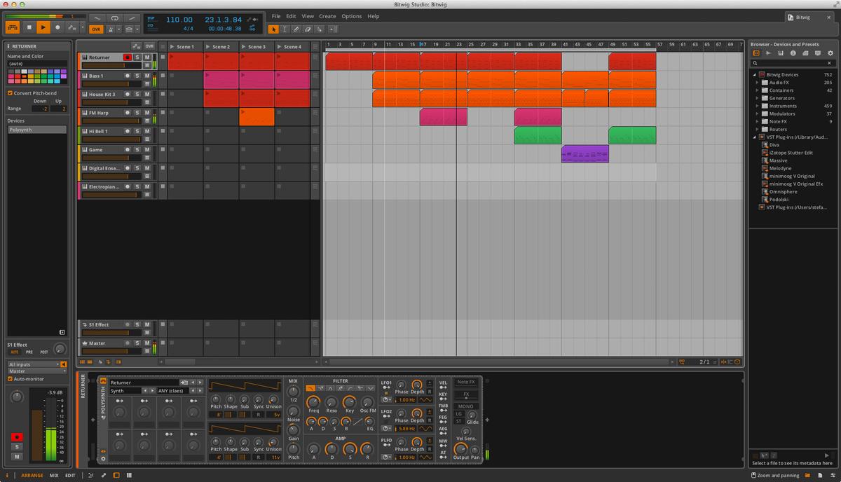 bitwig studio parallel computing