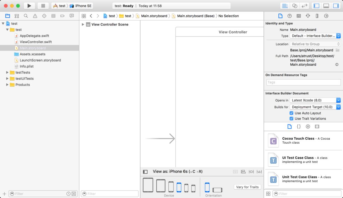 xcode 8 mac user interface builder tutorial