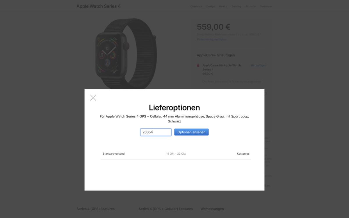 apple watch series 4 apple care