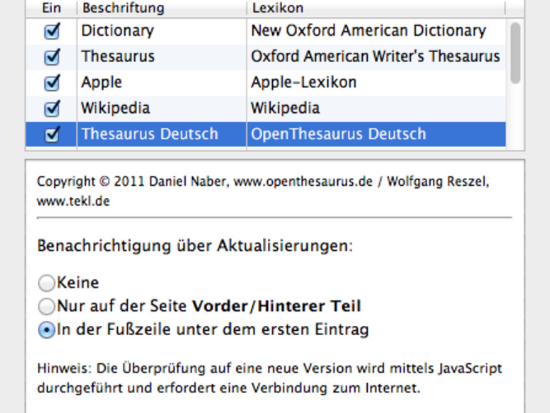 OpenThesaurus: Deutsches Wörterbuch Für OS X | Mac Life