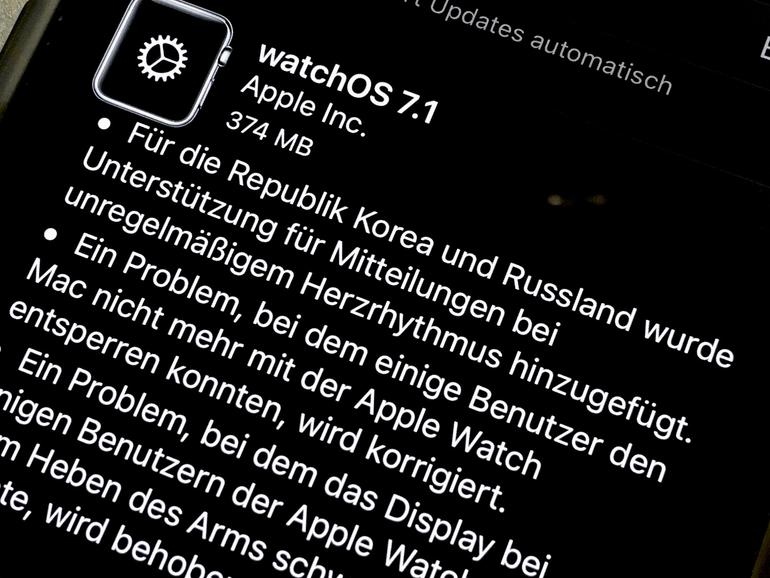 Watch os deals 7.1