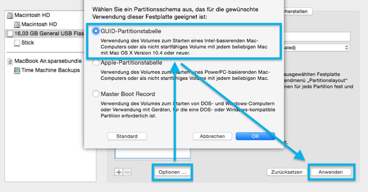 mac os yosemite usb